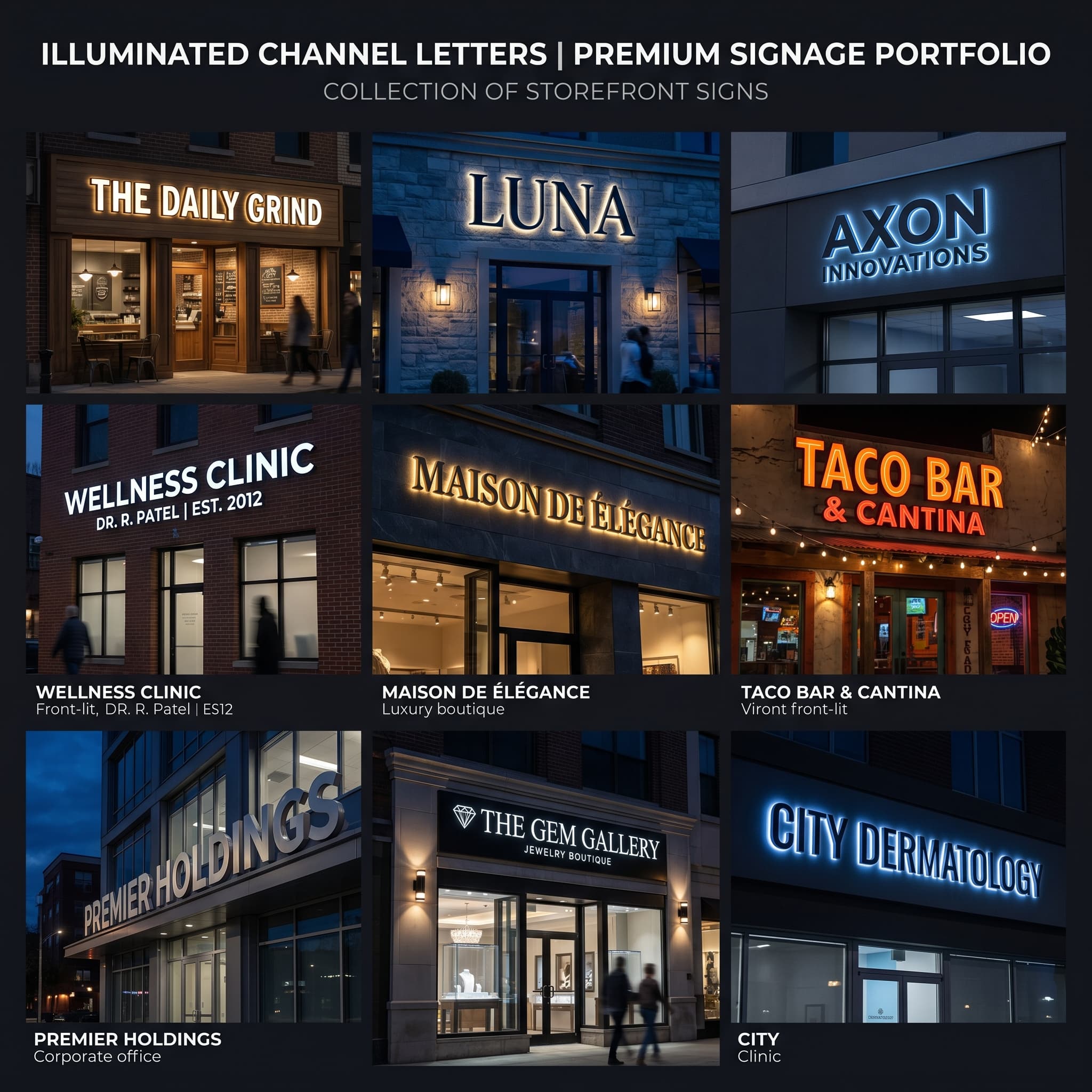 Lettres Boîtiers Lumineuses